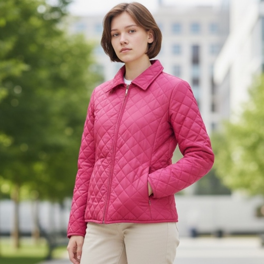 Pendleton | Quilted Zip Up Collared Jacket Coat i… - image 1